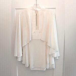 Free People Chiffon Cape Tunic Blouse